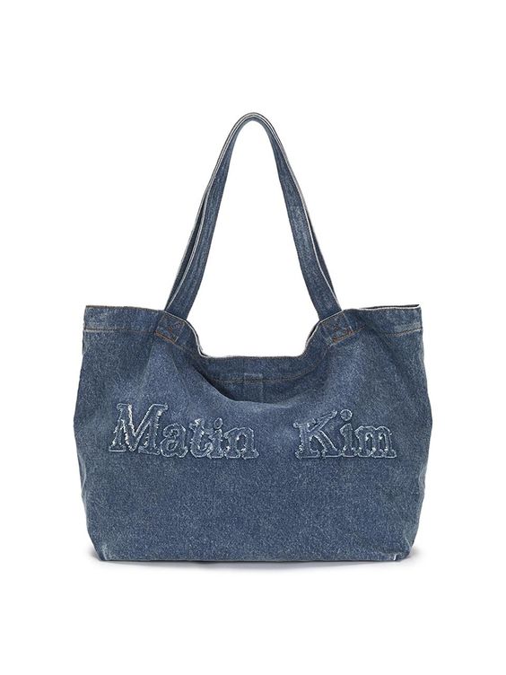 DIY denim shoulder bag.